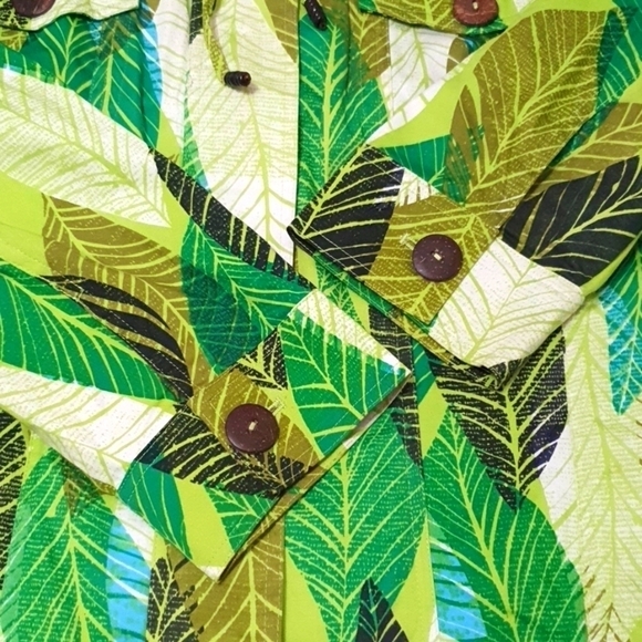 Berek Collective Works of Art to Wear Leaves Print Jacket - Picture 7 of 10